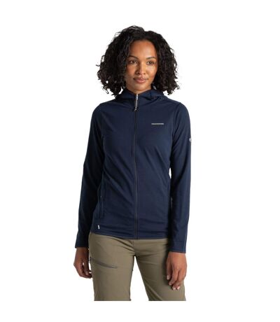 Womens/ladies Afia Nosilife Hooded Jacket Blue Navy Craghoppers