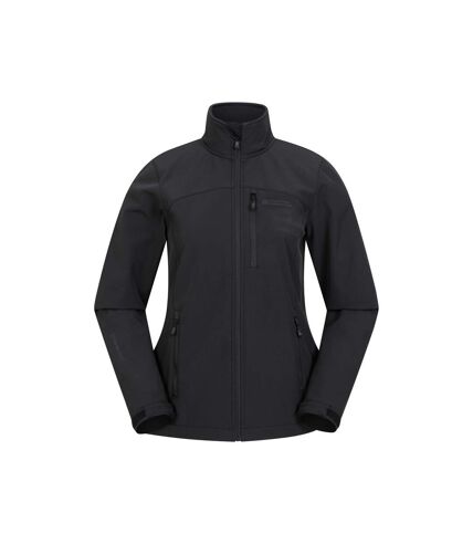 Mountain Warehouse Womens/Ladies Grasmere Soft Shell Jacket (Black) - UTMW2581