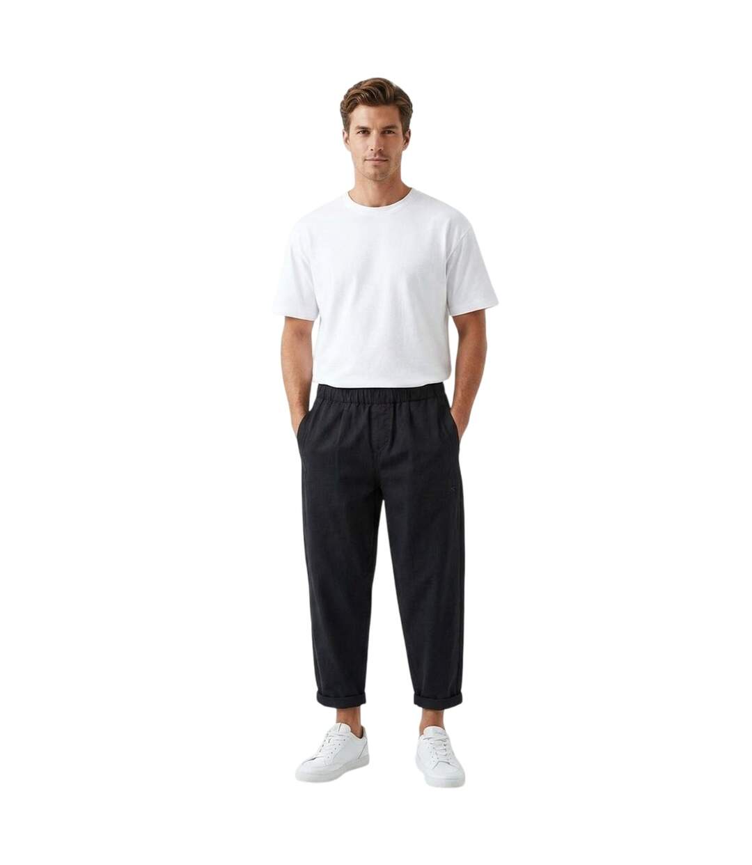 Pantalon De Jogging Femme Bleu Marine Emporio Armani EA7-1
