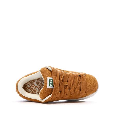 Baskets jaune/blanche homme puma suede xl hairy