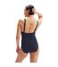Maillot De Bain 1 Pièce Motif/style Floral Abstrait Femme Bleu Marine Rouge Floral Speedo-3