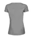 Womens/ladies Roll Sleeve Cotton T-shirt Heather Grey Tee Jays-3