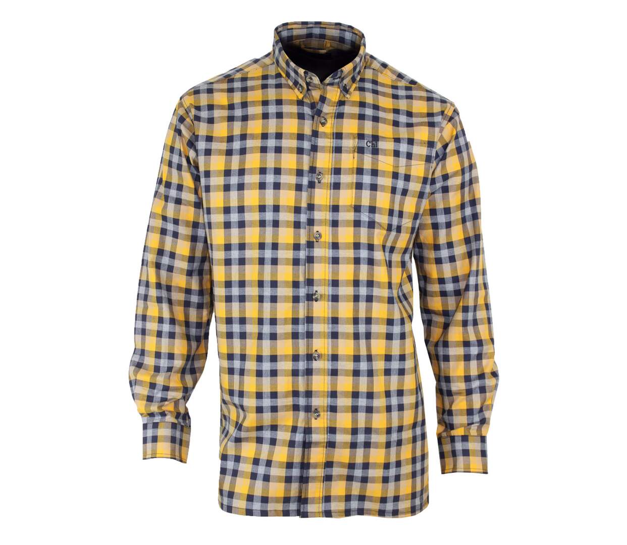 Chemise à carreaux manches longues en Coton gratté CH2023-1
