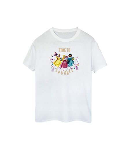 Disney T-shirt en coton Womens/Ladies Princess Time To Sparkle (Blanc) - UTBI47604