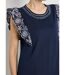 T-shirt brodé jersey et voile coton-4