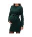 Robe Pull de Grossesse Verte Femme Mamalicious Newlina - L