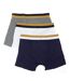 Lot de 3 boxers marine/blanc/gris homme teddy smith 1ts/52/9-2
