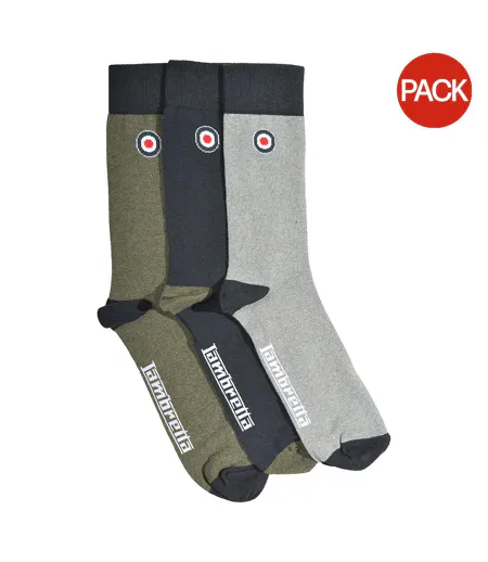 Chaussettes Motif/style Cachemire Homme Gris Bleu Marine Kaki Gris Lambretta