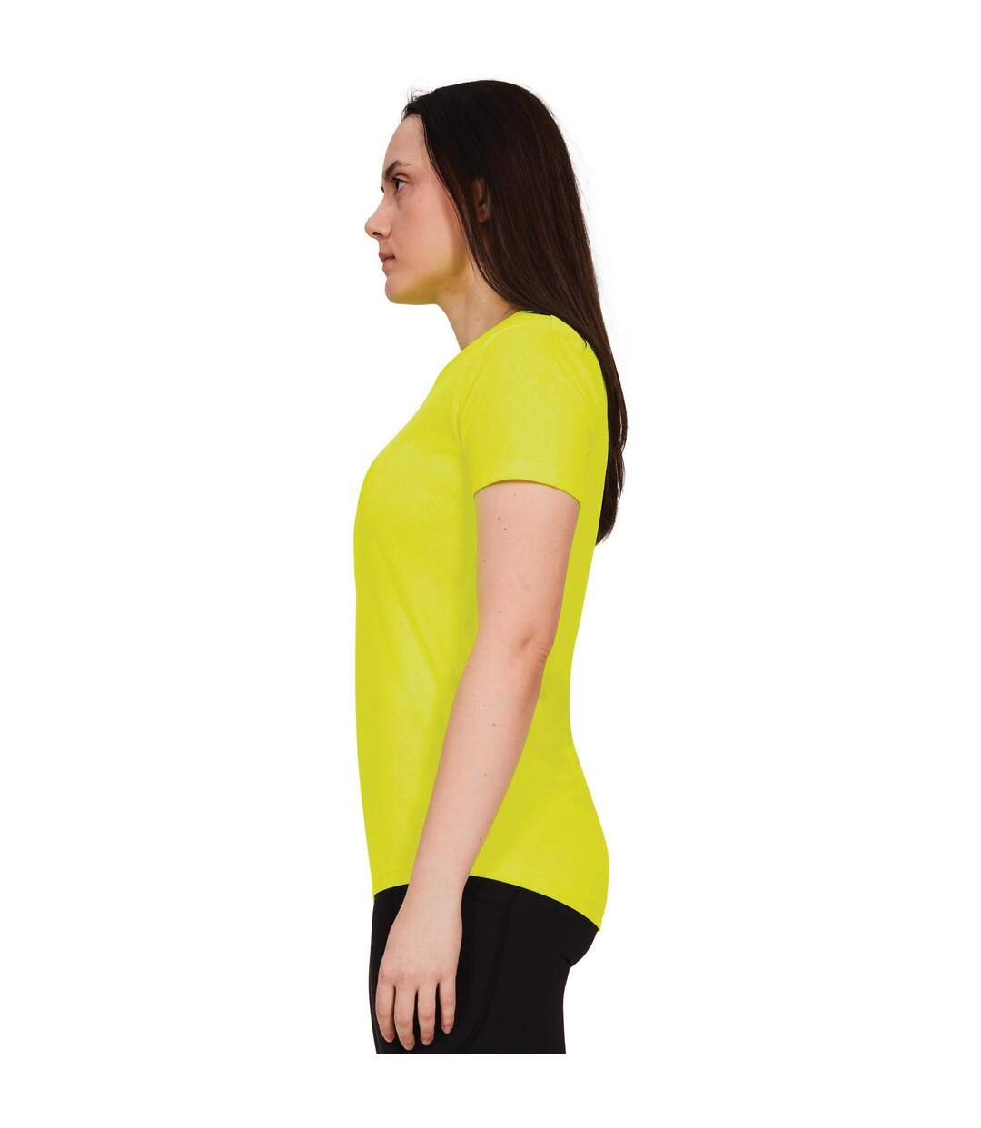 T-shirt original tech femme jaune Casual Classics