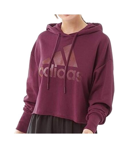 Sweat bordeaux femme adidas hldy - l