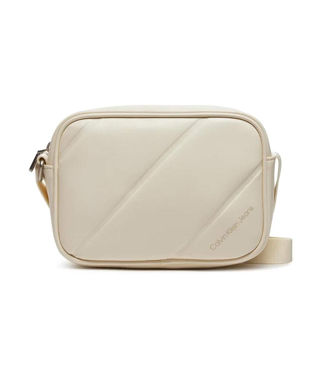 Sac bandoulière écru femme calvin klein k60k611821 - taille unique-1