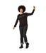 Womens/ladies Carlene Hearts Long-sleeved T-shirt Black Regatta-1