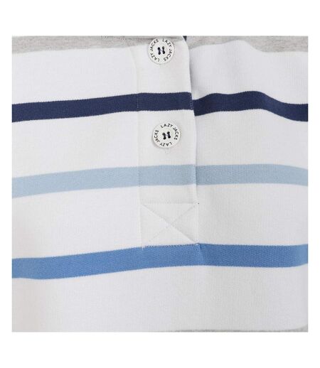 Sweat Motif/style Rayé Femme Bleu Lazy Jacks