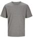 T-shirt manches courtes - JACK&JONES - Unisexe - JJ7526 - gris clair chiné