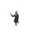 Womens/ladies Skater Dress Teal AX Paris-1