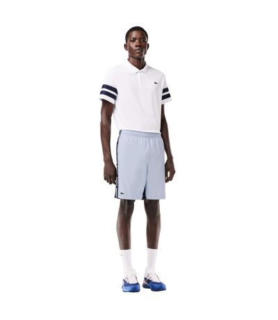 Mens Sportsuit Stripe Logo Tennis Shorts Blue Lacoste