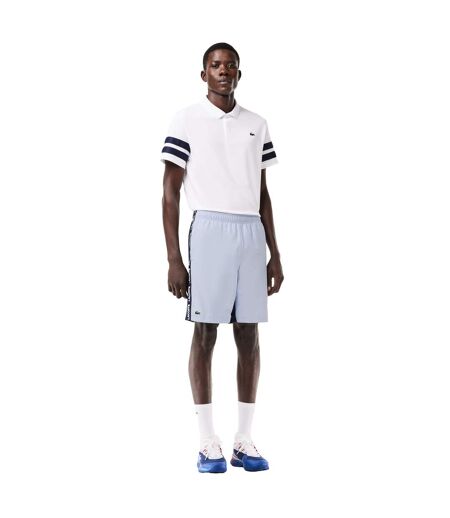 Mens Sportsuit Stripe Logo Tennis Shorts Blue Lacoste