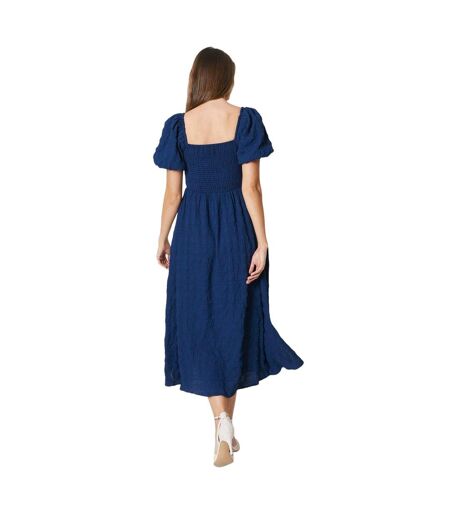 Robe mi-longue femme bleu marine Debenhams