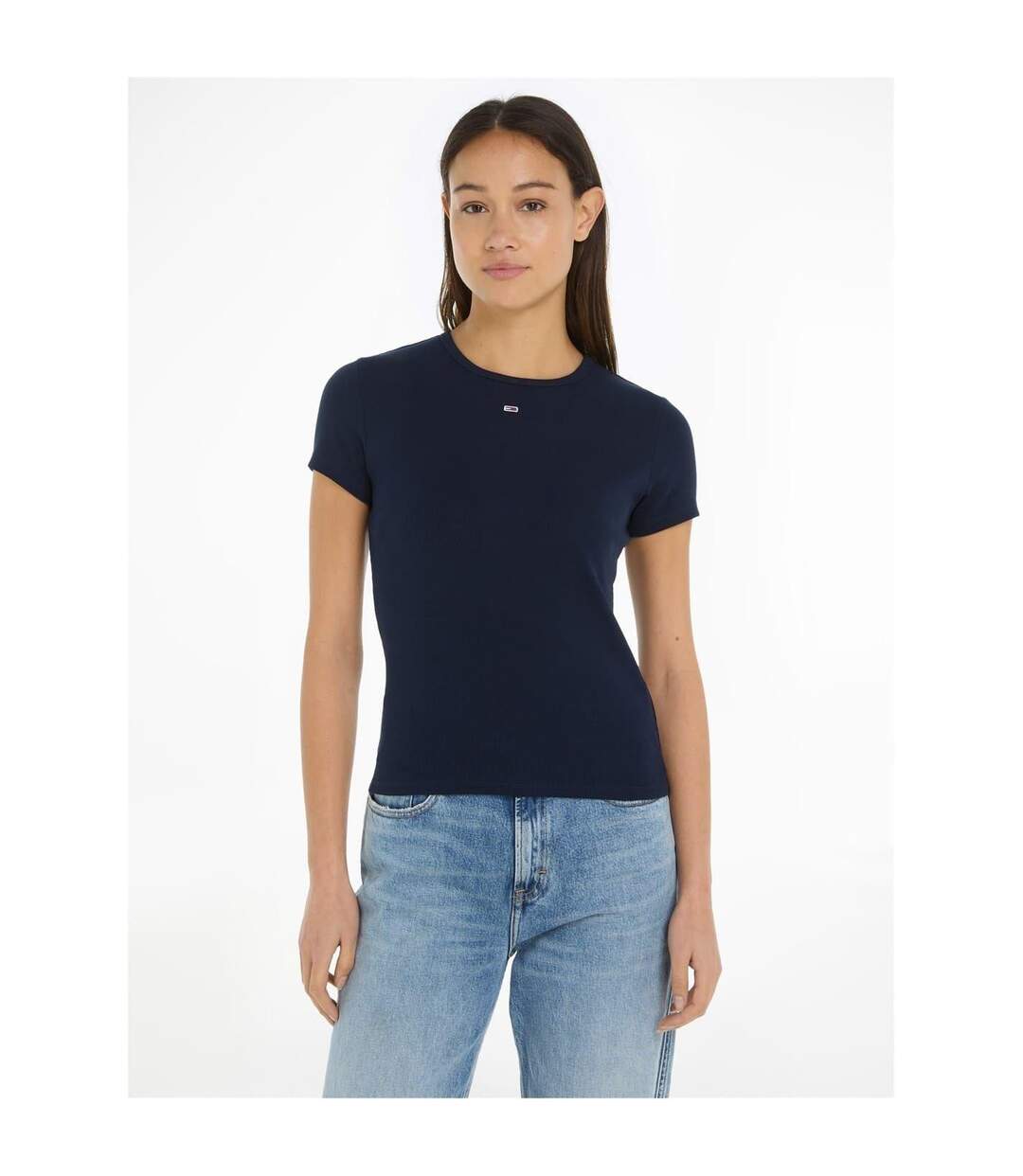 T-shirt Motif/style Logo Femme Bleu Marine Foncé Tommy Jeans-4