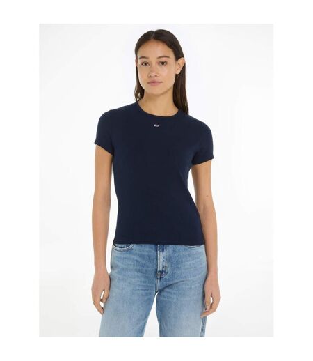T-shirt Motif/style Logo Femme Bleu Marine Foncé Tommy Jeans