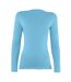 T-shirt base layer à manches longues femme bleu clair Rhino