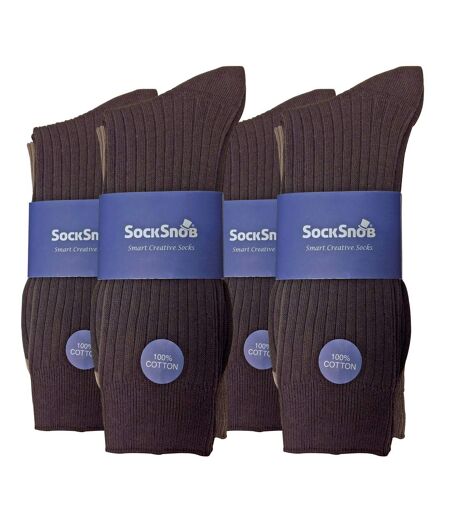 12 Pairs Mens Thin Soft 100% Cotton Plain Coloured Socks