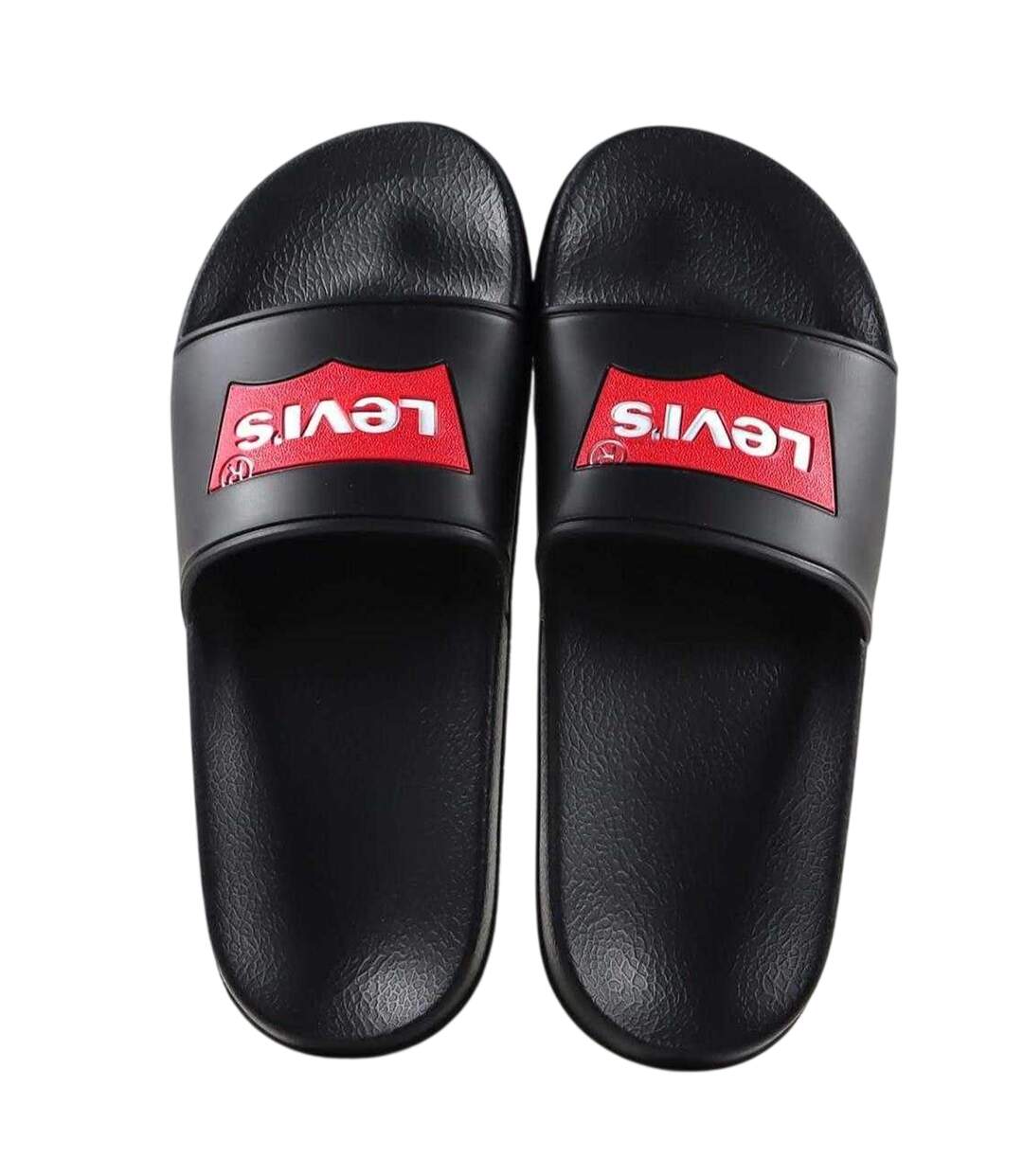 Womens/ladies Batwing Logo Sliders Black Levis-4