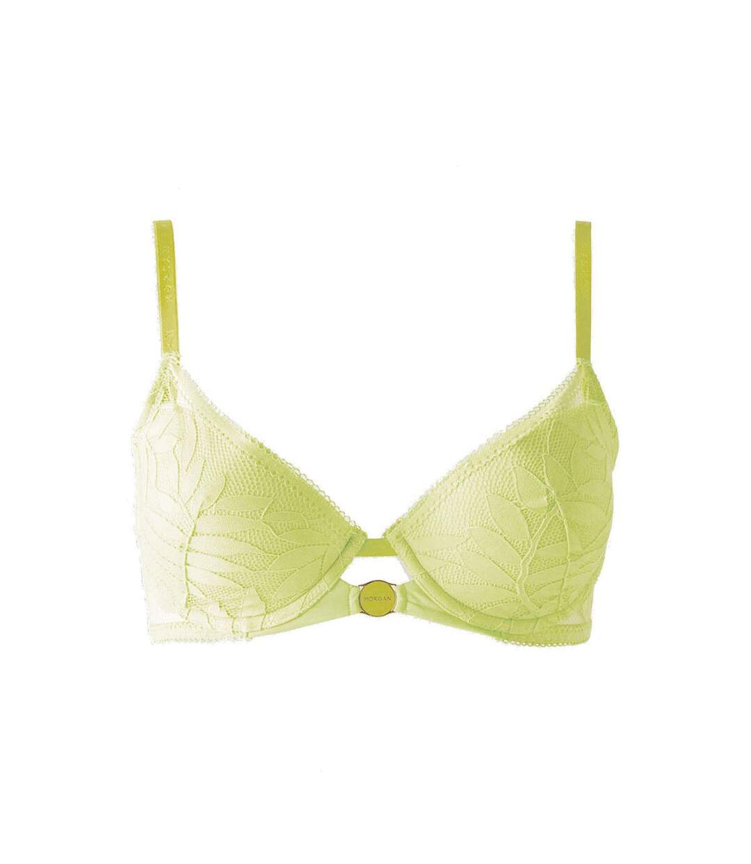 Soutien-gorge ampliforme coque moulée vert Lina-1