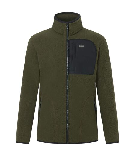 Veste Polaire Frankie Homme Kaki Foncé Noir Regatta