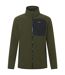 Veste Polaire Frankie Homme Kaki Foncé Noir Regatta-2
