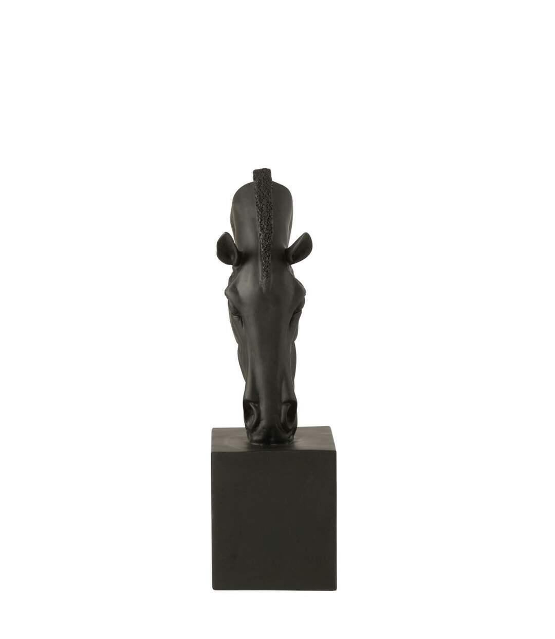 Tête de Cheval sur Socle Hollywood 44cm Noir-2
