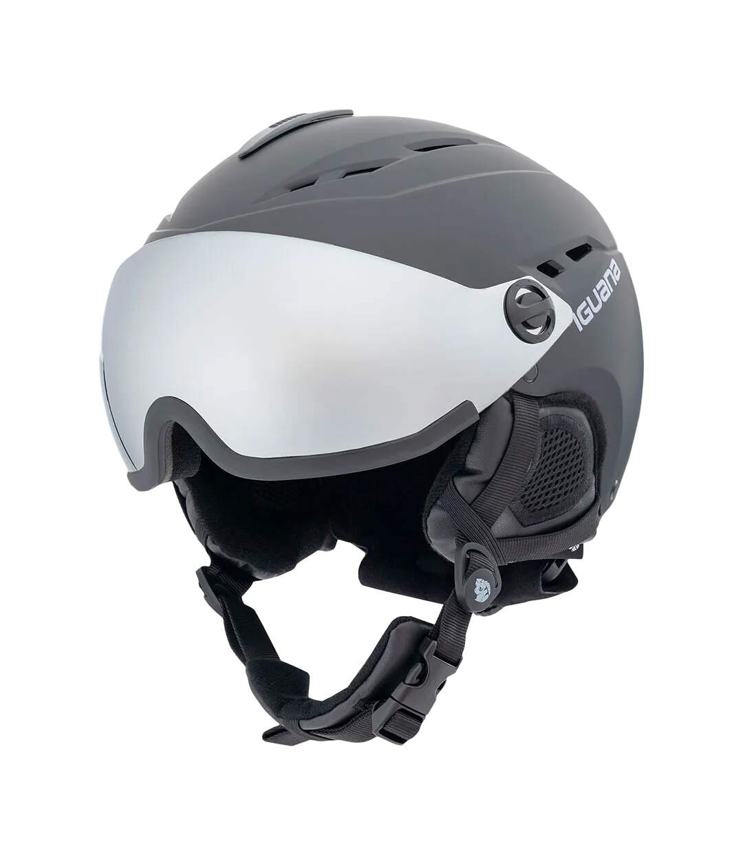 Unisex Adult Ibron Ski Helmet M Black Iguana-1