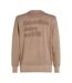 Mens Puff Print Cotton Blend Embellished Sweatshirt Taupe Grey Calvin Klein-3
