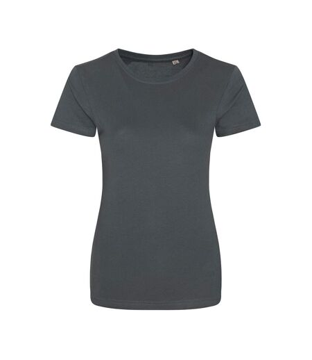 Awdis Womens/Ladies Cascade Ecologie Natural T-Shirt (Charcoal)