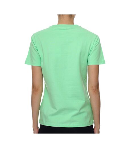 T-shirt Vert Femme Adidas Trefoil