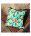 Orange blossom square outdoor cushion cover one size multicoloured Evans Lichfield-3