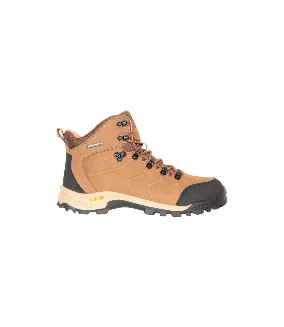 Womens/ladies Hurricane Extreme Leather Isogrip Boots Brown Mountain Warehouse-4