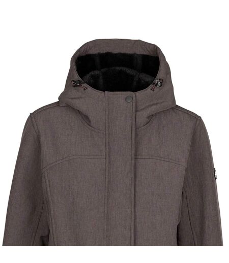 Veste Softshell Anza Femme Gris Foncé Chiné Trespass