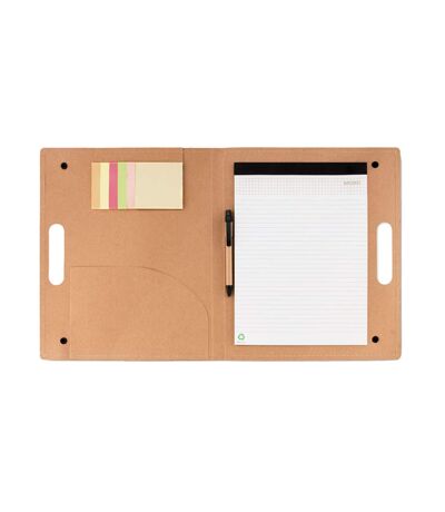 Alberta recycled conference folder one size beige MidOcean