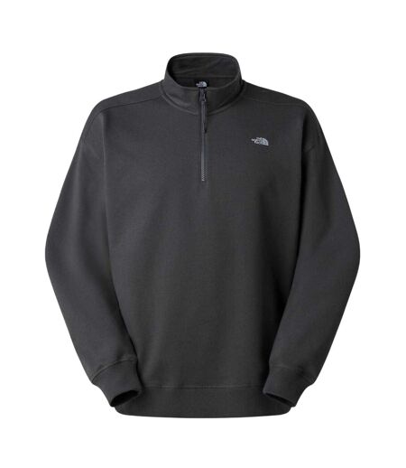 Mens Essential Quarter Zip Sweatshirt Anthracite Grey The North Face