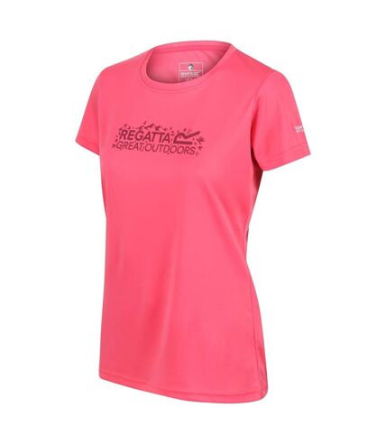 T-shirt fingal femme rose vif Regatta