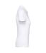 Womens/ladies pique polo shirt white Native Spirit-3