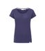 T-shirt Manches Roulées Motif/style Uni Femme Crépuscule Lazy Jacks-1