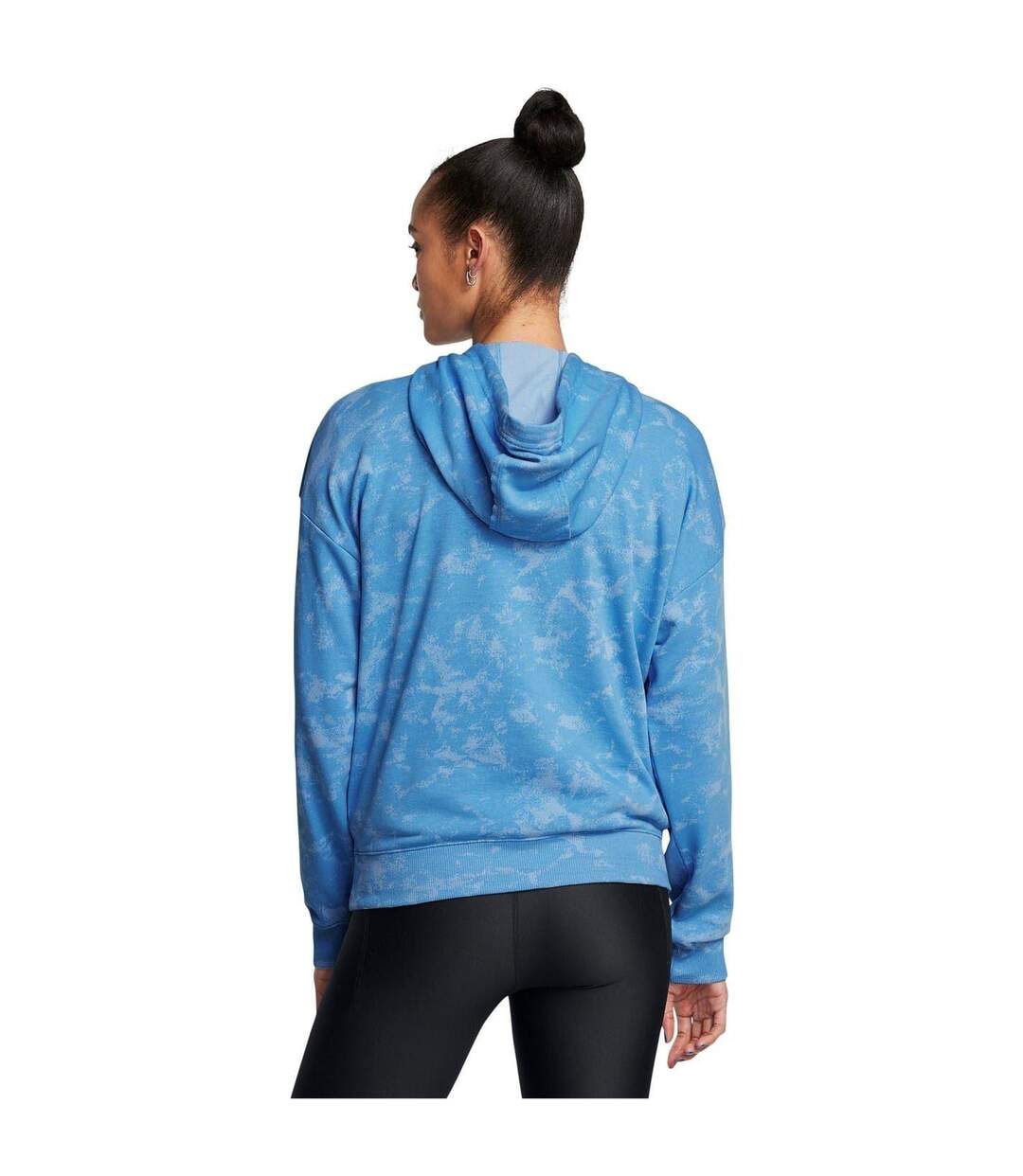 Sweat À Capuche Motif/style Tie-dye Femme Bleu Under Armour-4