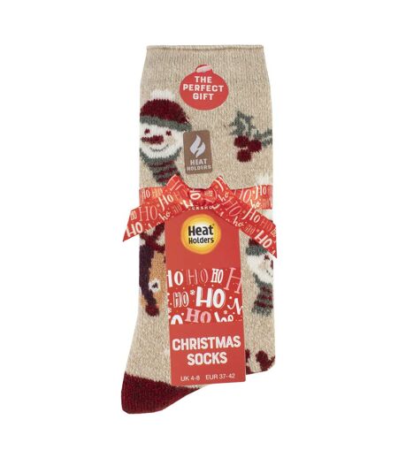 Ladies Lite Thermal Christmas Novelty Patterned Socks