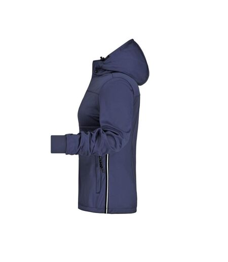 Veste Maritime Femme Bleu Marine Blanc James And Nicholson