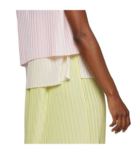 Womens/ladies Emanis Midi Dress Pink White Green Boss