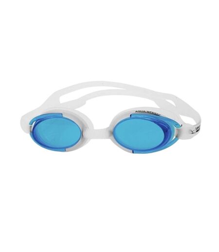 Lunettes De Natation Malibu Adulte Blanc Bleu Aqua Speed