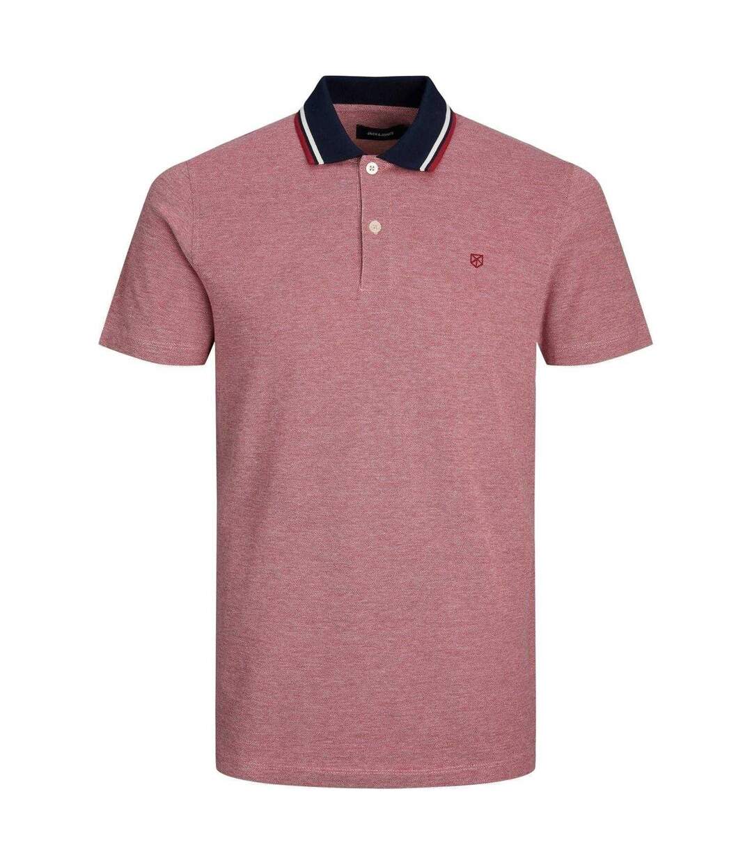 Mens Regular Short-sleeved Polo Shirt Rio Red Jack And Jones-1