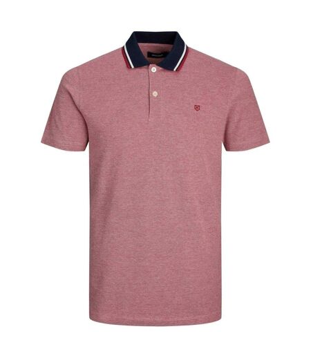 Mens Regular Short-sleeved Polo Shirt Rio Red Jack And Jones